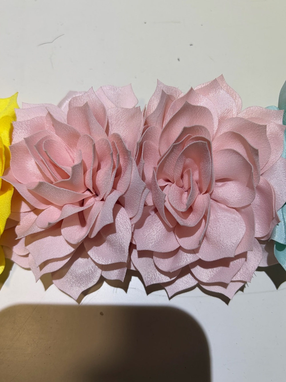 Set of 15 Multicolor Floral Hair Or Shoe Clips or Clip On Spaghetti Straps. OS - Picture 7 of 13